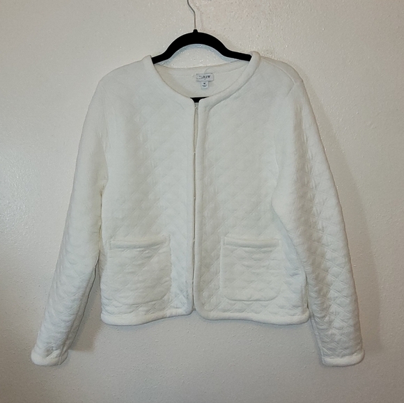 J. Crew Jackets & Blazers - J. Crew Womens Quilted Jacket In Ivory Size Medium